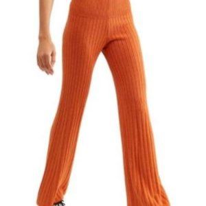 NWT- Free People "Keep It Real" Flare Knit Pant